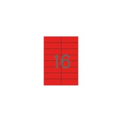 Apli Etiquetas Rojas Permanentes 105.0 x 37.0mm 20 Hojas