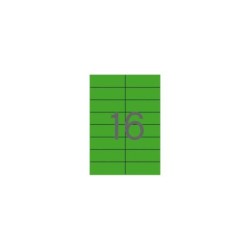 Apli Etiquetas Verdes Permanentes 105.0 x 37.0mm 20 Hojas