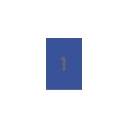 Etichette blu permanenti Apli 210,0 x 297,0 mm 20 fogli