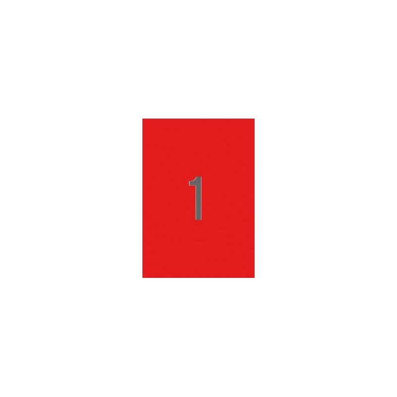 Etichette rosse permanenti Apli 210,0 x 297,0 mm 20 fogli Etichette rosse permanenti Apli 210,0 x 297,0 mm 20 fogli