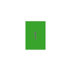 Apli Etiquetas Verdes Permanentes 210.0 x 297.0mm 20 Hojas