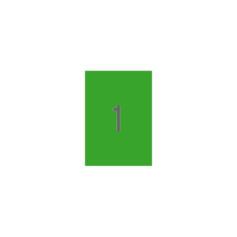 Etichette verdi permanenti Apli 210,0 x 297,0 mm 20 fogli Etichette verdi permanenti Apli 210,0 x 297,0 mm 20 fogli