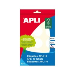 Apli Labels 10 Bianco Ø 32,0mm 10 Fogli