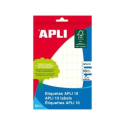 Etichette Apli 10 bianche 8,0 x 12,0 mm 10 fogli