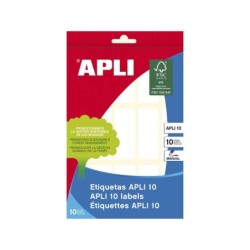Apli Etiquetas 10 Blancas 20.0 x 50.0mm 10 Hojas