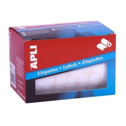 Apli Rollo Etiquetas Blancas Permanentes Ø 13.0mm