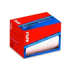 Rotolo Apli da 600 etichette bianche permanenti 34,0 x 67,0 mm