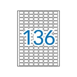 Apli Etiquetas A5 Blancas 10.0 x 16.0mm 15 Hojas