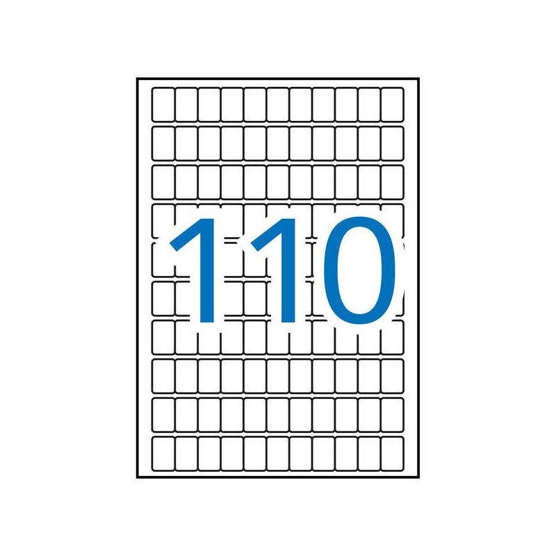 Apli Etiquetas A5 Blancas 12.0 x 18.0mm 15 Hojas