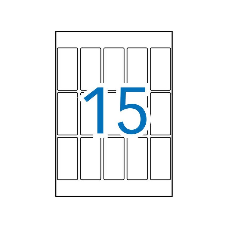 Apli Etiquetas A5 Blancas 26.0 x 54.0mm 15 Hojas Apli Etiquetas A5 Blancas 26.0 x 54.0mm 15 Hojas