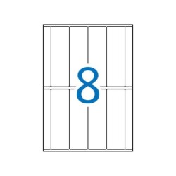Apli Etiquetas A5 Blancas 31.0 x 100.0mm 15 Hojas