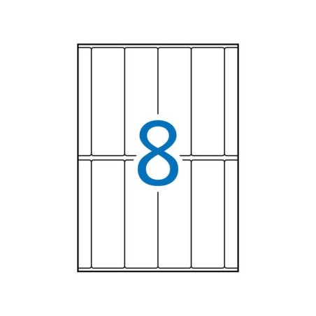 Apli Etiquetas A5 Blancas 31.0 x 100.0mm 15 Hojas