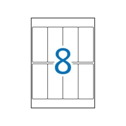 Apli Etiquetas A5 Blancas 36.0 x 82.0mm 15 Hojas