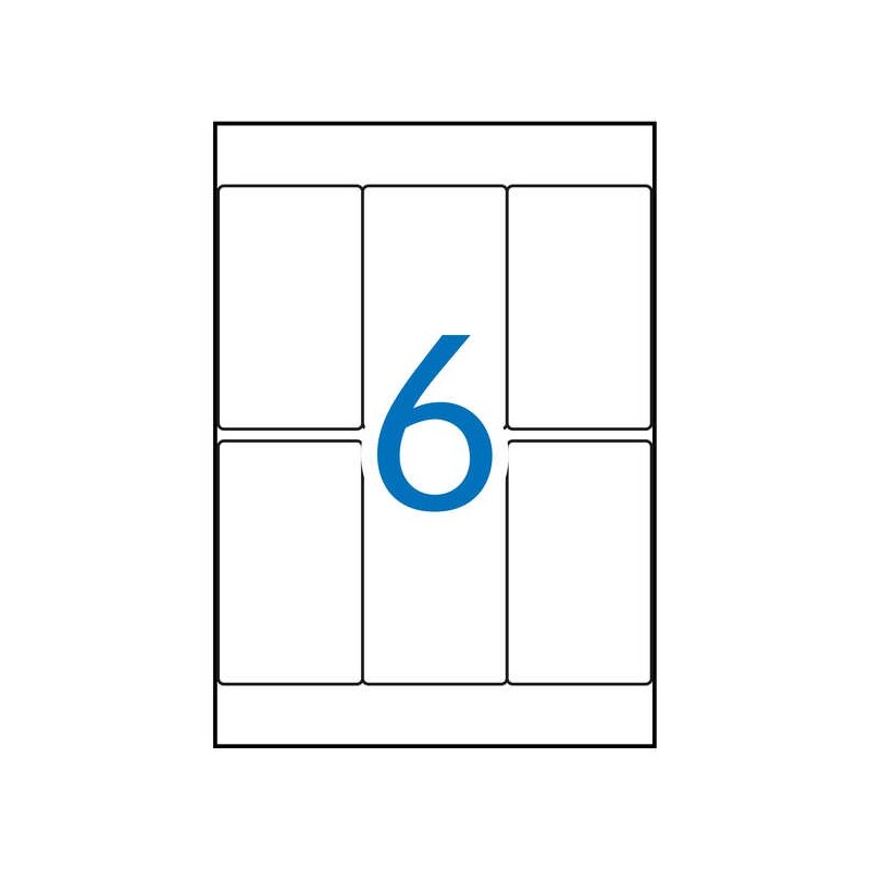 Etichette A5 bianche Apli 49,0 x 82,0 mm 15 fogli Etichette A5 bianche Apli 49,0 x 82,0 mm 15 fogli