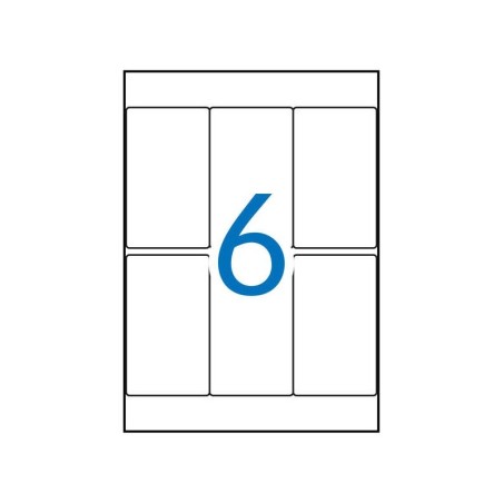 Apli Etiquetas A5 Blancas 49.0 x 82.0mm 15 Hojas