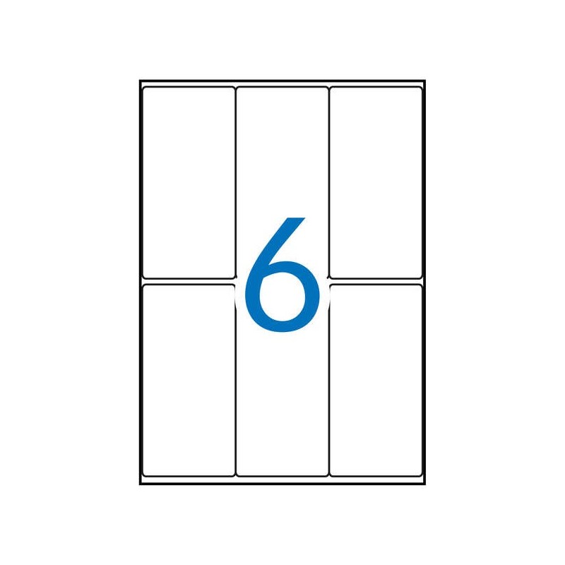 Apli Etiquetas A5 Blancas 49.0 x 100.0mm 15 Hojas Apli Etiquetas A5 Blancas 49.0 x 100.0mm 15 Hojas