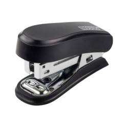 Novus Mini Cucitrice compatta - Fino a 12 fogli - Pinzatura chiusa e aperta - Include 320 punti metallici - Colore nero