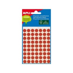 Apli Etiquetas Minibolsa Rojas Ø 8.0mm 3 Hojas