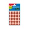Apli Etiquetas Minibolsa Rojas Ø 8.0mm 3 Hojas