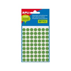 Apli Etiquetas Minibolsa Verdes Ø 10.0mm 5 Hojas