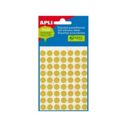Apli Etiquetas Minibolsa Amarillas Ø 13.0mm 5 Hojas