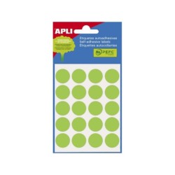 Apli Etiquetas Minibolsa Verdes Ø 19.0mm 5 Hojas