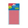 Apli Etiquetas Minibolsa Rojo Fluorescente Ø 8.0mm 3 Hojas