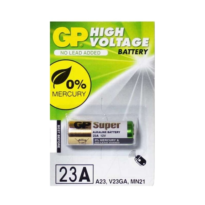 GP Pack de 1 Pila Alcalina 23A 12V GP Pack de 1 Pila Alcalina 23A 12V