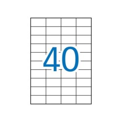 Apli Etiquetas Blancas Permanentes para Laser 52.5 x 29.7mm 250 Hojas