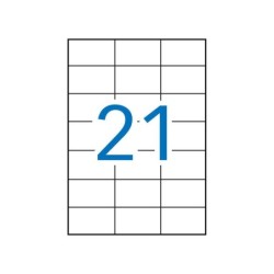 Apli Etiquetas Blancas Permanentes para Laser 70.0 x 42.4mm 250 Hojas