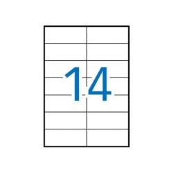 Apli Etiquetas Blancas Permanentes para Laser 105.0 x 42.4mm 250 Hojas