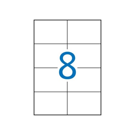 Apli Etiquetas Blancas Permanentes para Laser 105.0 x 74.0mm 250 Hojas