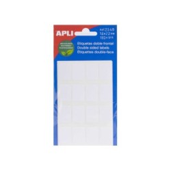 Apli Etiquetas Doble Frontal Blancas 16.0 x 22.0mm