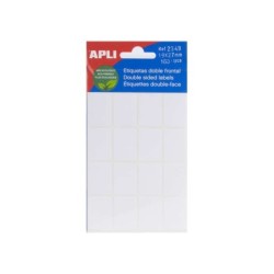 Etichette frontali doppie bianche Apli 19,0 x 27,0 mm