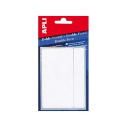 Apli Etiquetas Doble Frontal Blancas 8.0 x 12.0mm