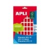 Etichette Apli 10 rosse 12 x 18 mm 8 fogli