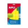 Etichette Apli 10 gialle 25 x 40 mm 8 fogli