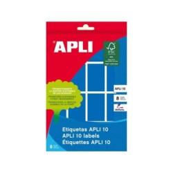 Apli Etiquetas 10 Azules 25 x 40mm 8 Hojas