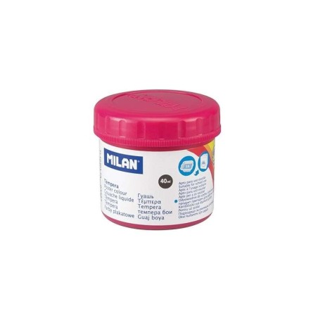 Bottiglia per tempera Milano da 40 ml - Asciugatura rapida - Miscelabile - Colore magenta 6pz 6pz