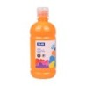 Bottiglia Tempera Milano 500ml - Tappo Dispenser - Asciugatura Rapida - Miscelabile - Colore Arancio