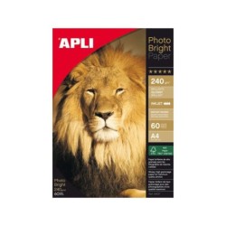 Apli Papel Fotografico Photobright A4 240g 60 Hojas