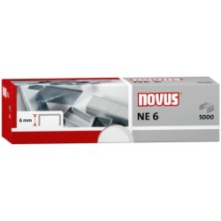 Novus NE 6 Scatola da 5000 punti NE 6 zincati per cucitrici elettriche