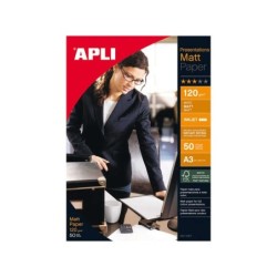 Apli Papel Fotografico Matt A3 120g 50 Hojas