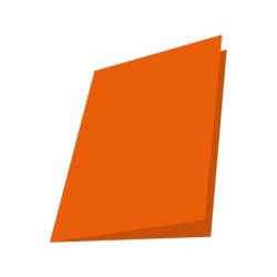 Mariola Pack de 50 Subcarpetas de Cartulina 180gr - Formato A4 - Ranura para Fastener - Color Naranja