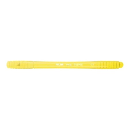 Milan Sway Fineliner Rotulador - Punta Fina 0.4mm - Ergonomico - Tinta al Agua - Color Amarillo