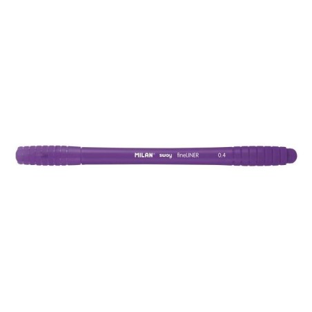 Pennarello Fineliner Milan Sway - Punta Fine 0,4 mm - ergonomico - inchiostro ad acqua - colore viola 16pz 16pz