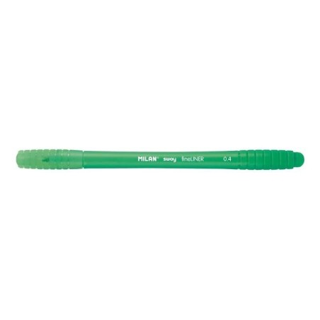 Pennarello Fineliner Milan Sway - Punta Fine 0,4 mm - ergonomico - inchiostro ad acqua - colore verde 16pz 16pz