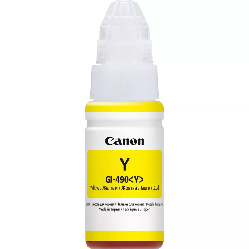 Canon GI490 Amarillo Botella de Tinta Original - GI490Y/0666C001 Canon GI490 Amarillo Botella de Tinta Original - GI490Y/0666C001