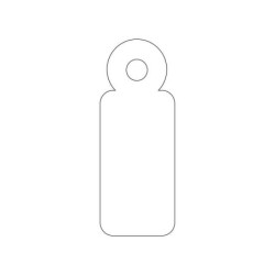 Apli Etiquetas Colgantes Blancas 11 x 29mm 200 U.