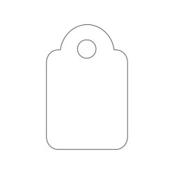Apli Etiquetas Colgantes Blancas 13 x 20mm 200 U.